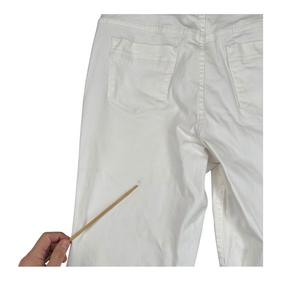 Christopher & Banks 10 White Jeans Stretch Classic Fit Casual Mature Nau… - Picture 5 of 15